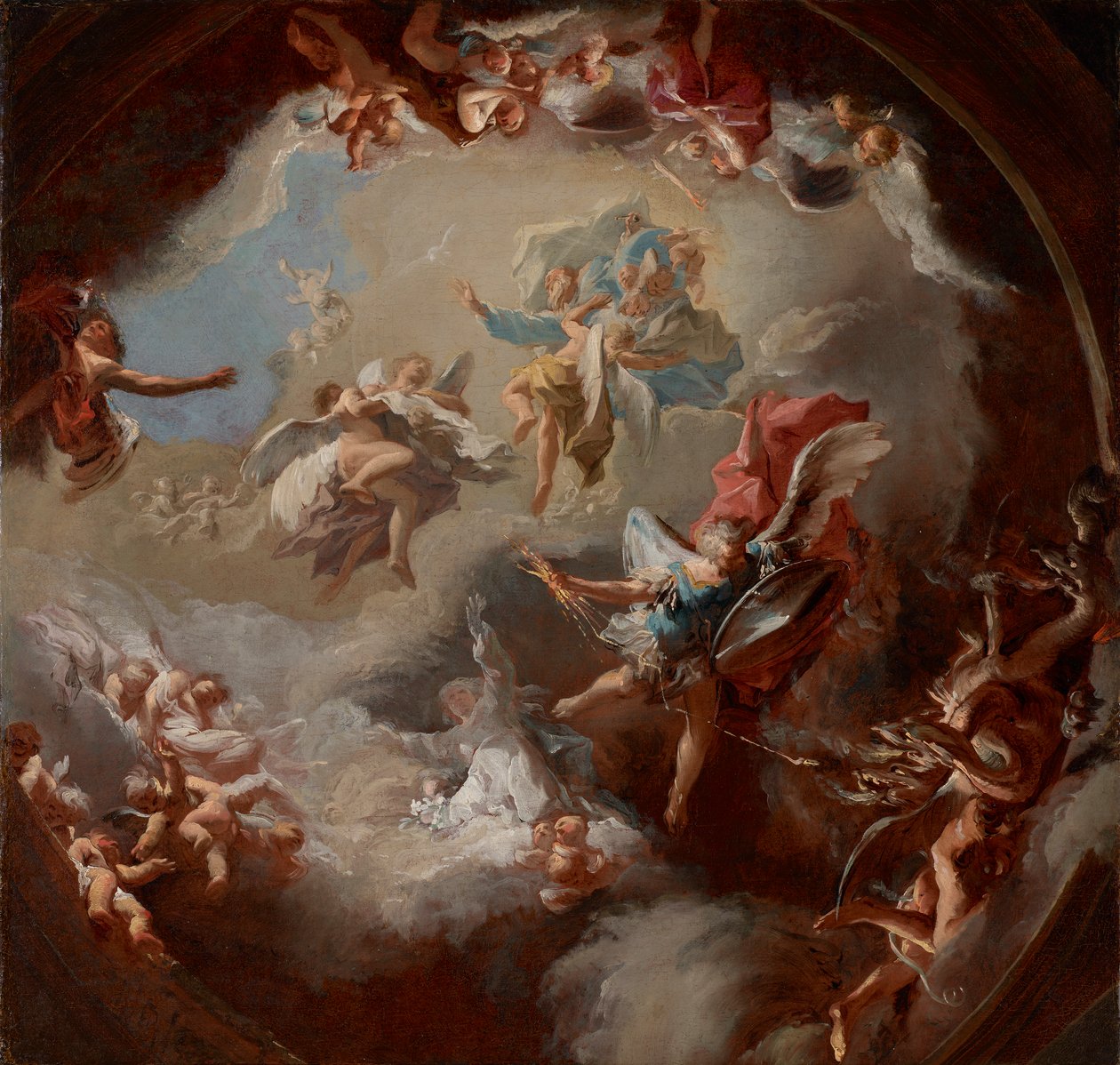 Revelación del Mesías de la Virgen de Paul Troger