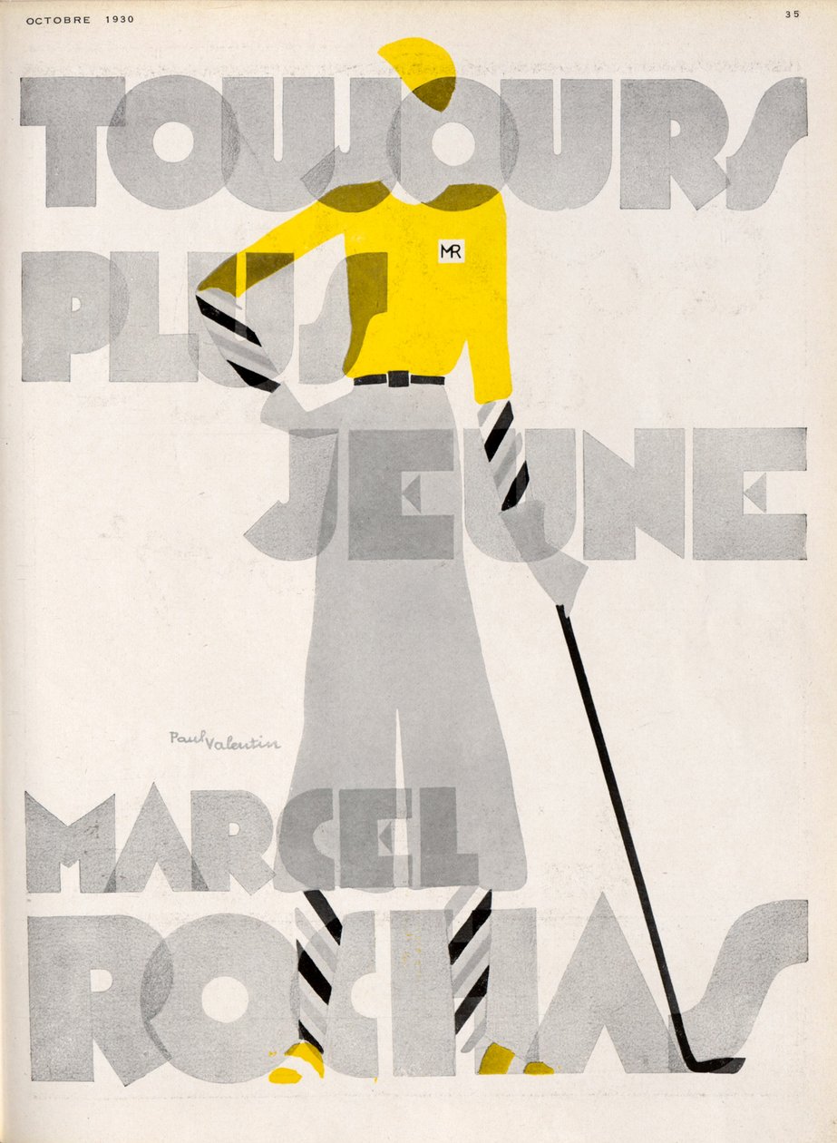 Marcel Rochas. Toujours plus jeune, 1930 de Paul Valentin