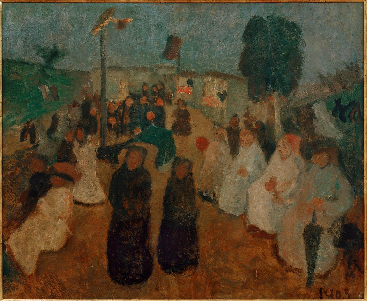 Fiesta vespertina en Worpswede de Paula Modersohn Becker