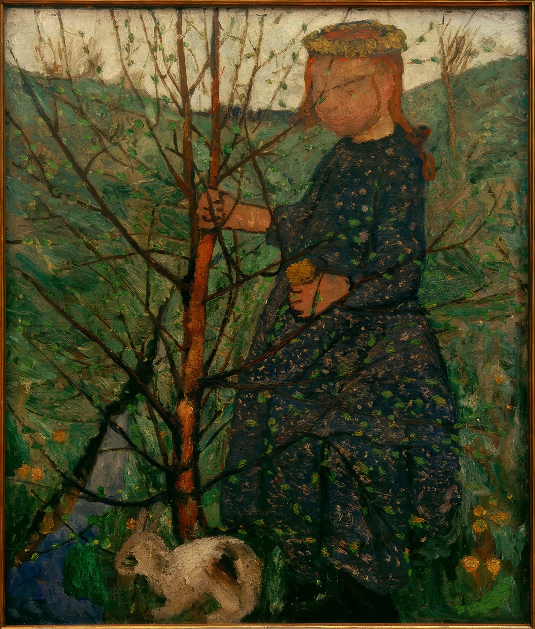 Niño con conejo de Paula Modersohn Becker