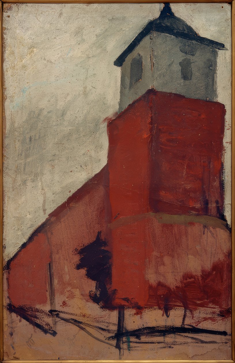 Iglesia en Worpswede de Paula Modersohn Becker