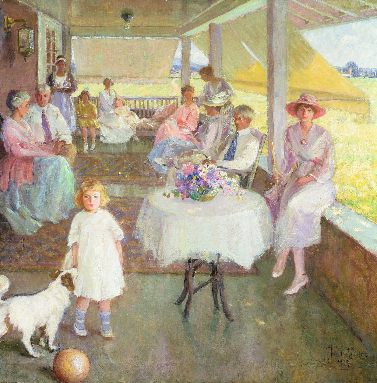 Reunión familiar, 1919 de Pauline Palmer