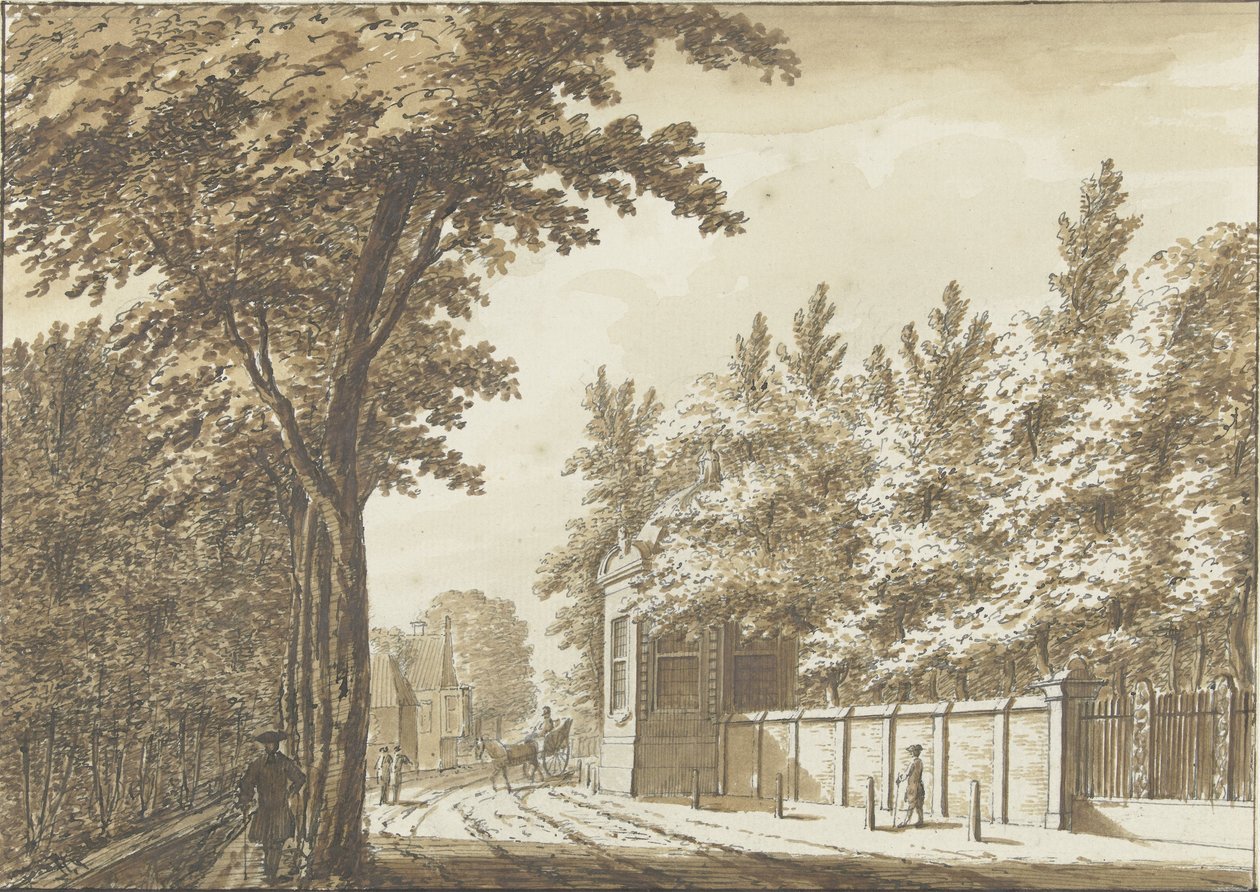Hofstede Bosch-en-Hoven en las afueras de Haarlem de Paulus Constantijn la Fargue (attributed to)