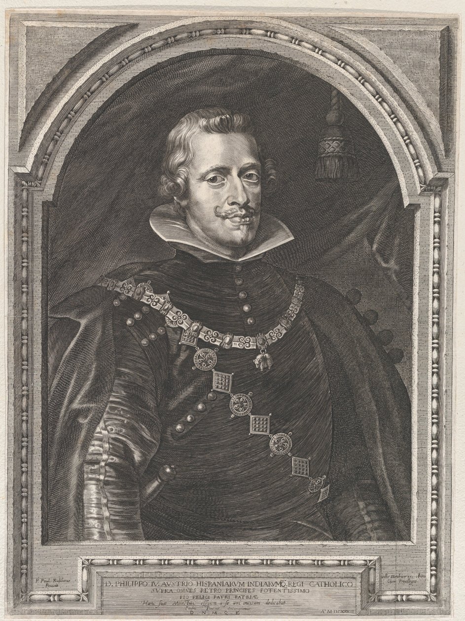 Retrato de Felipe IV, 1630 de Paulus Pontius