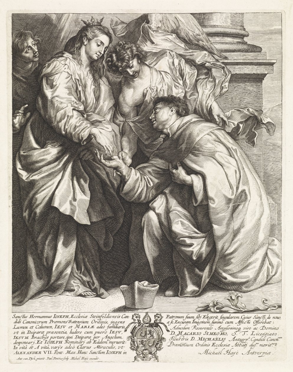 Visión de H. Hermann Joseph (versión b) de Paulus Pontius