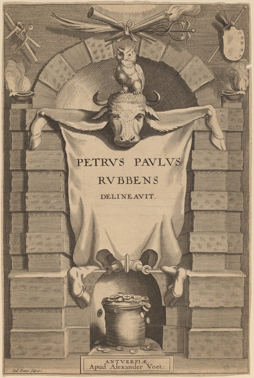 Página de título de Paulus Pontius after Sir Peter Paul Rubens