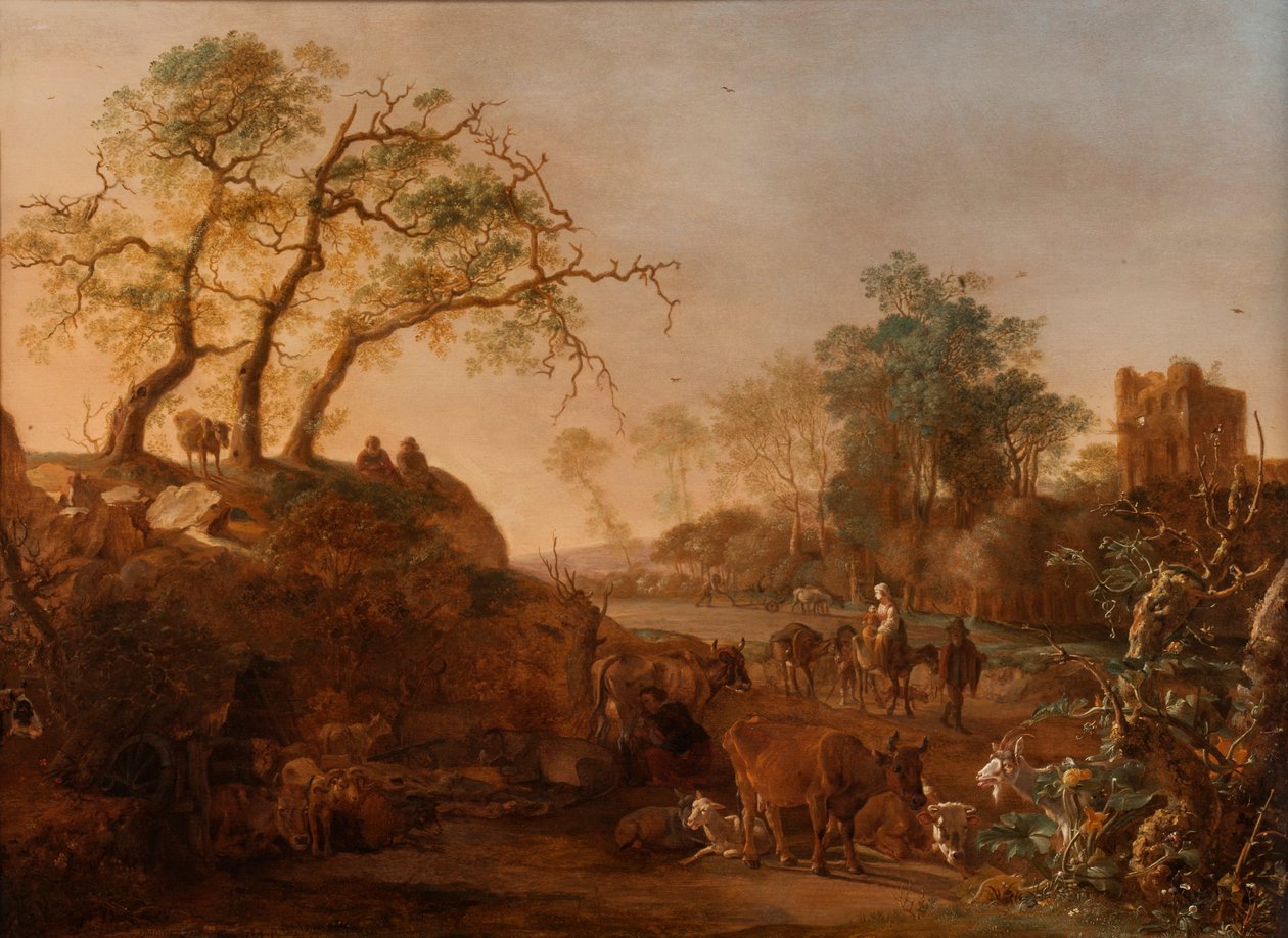 La huida a Egipto, 1644 de Paulus Potter