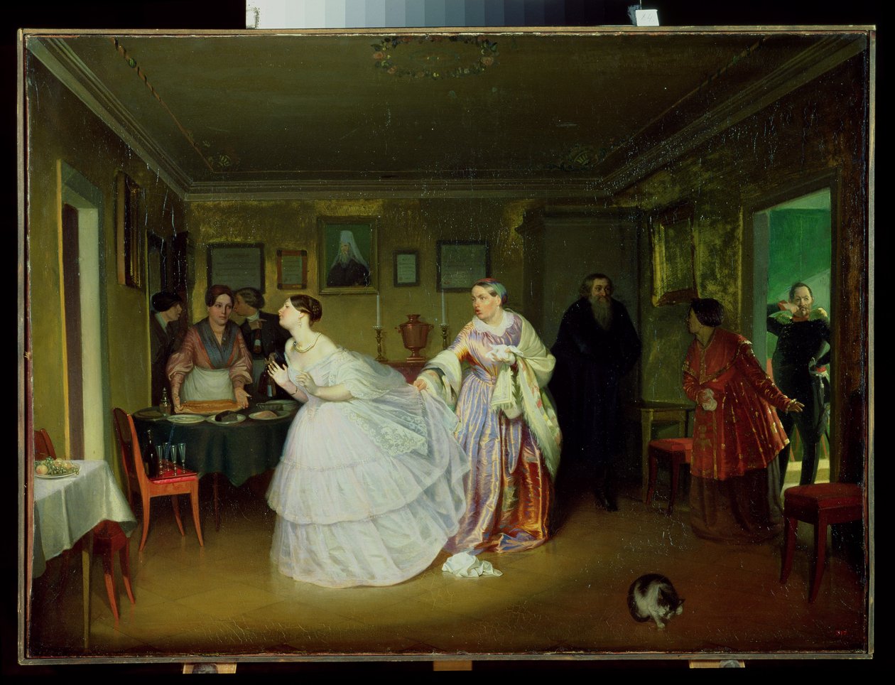 La propuesta de matrimonio del mayor, 1851 de Pavel Andreevich Fedotov
