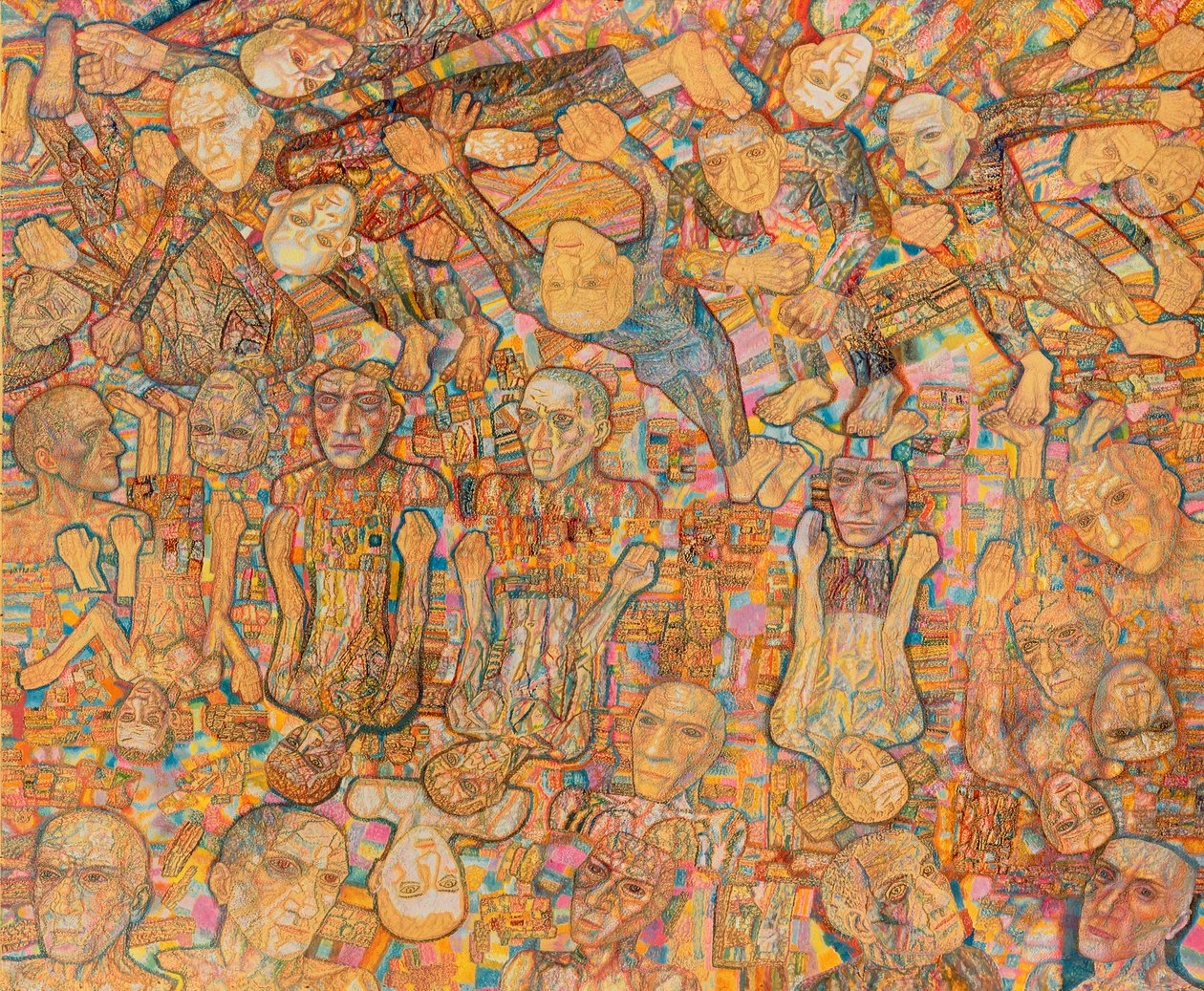 Composición de multitud de Pawel Nikolajewitsch Filonow