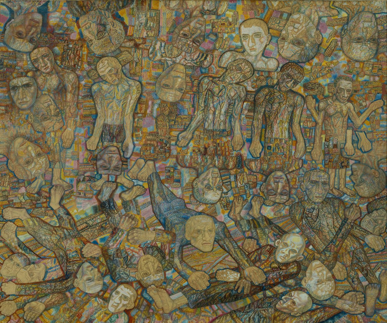 Composición. La redada, 1938 de Pavel Nikolayevich Filonov