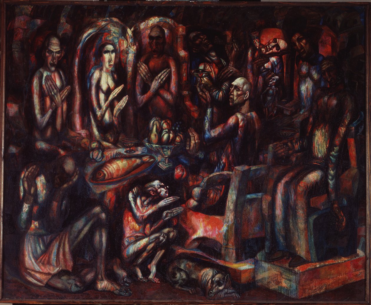Fiesta de los Reyes, 1913 de Pavel Nikolayevich Filonov
