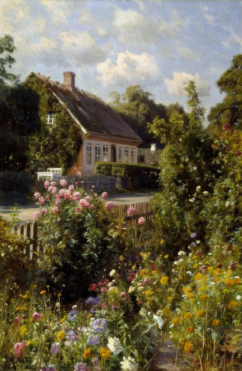 Jardín delantero en flor de Peder Monsted