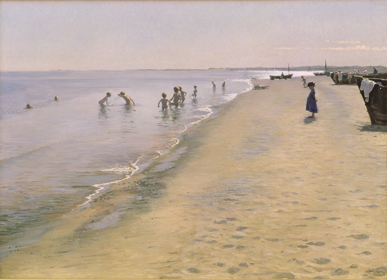 Día de verano en la playa sur de Skagen, 1884 de Peder Severin Krøyer