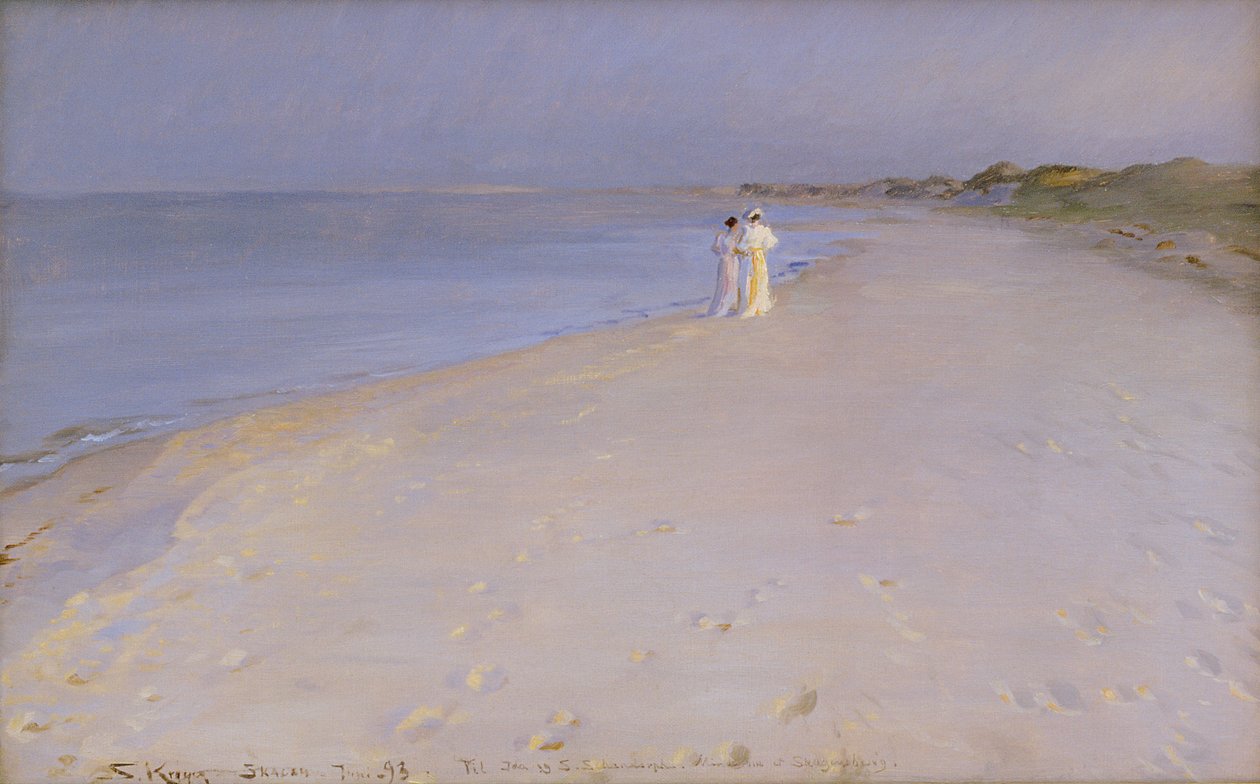 Noche de verano en la playa sur, Skagen de Peder Severin Krøyer