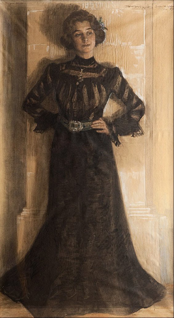 Retrato de la esposa del artista: Marie Kroyer de Peder Severin Krøyer