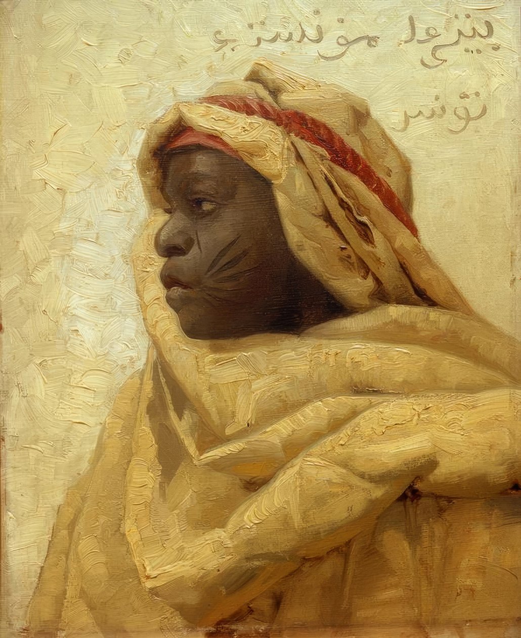 Retrato de un nubio de Peder Monsted