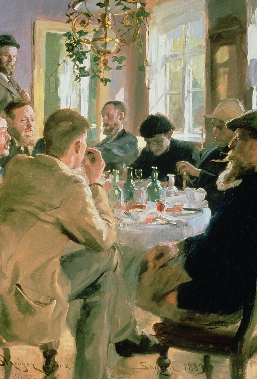Hora del almuerzo, 1883 de Peder Severin Krøyer