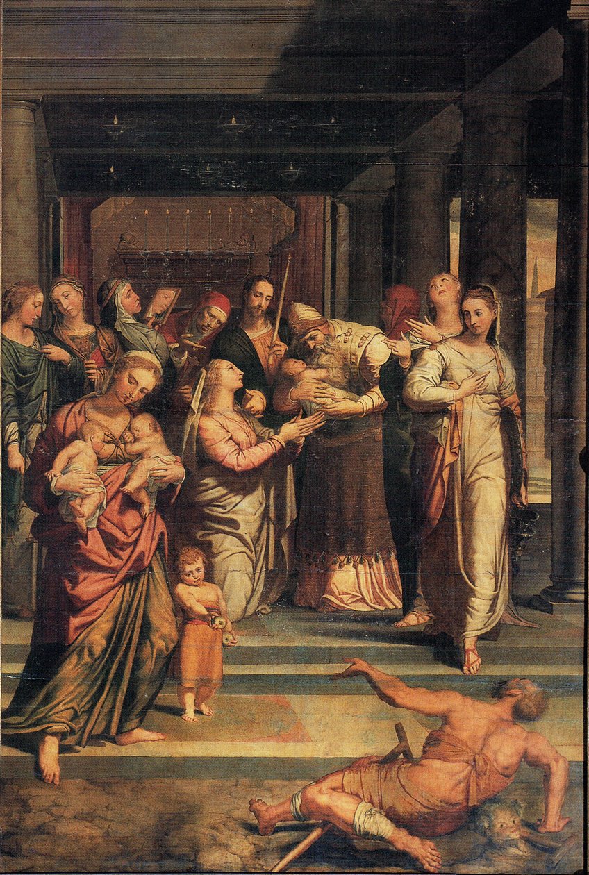 La purificación de la Virgen en el templo de Pedro Campaña