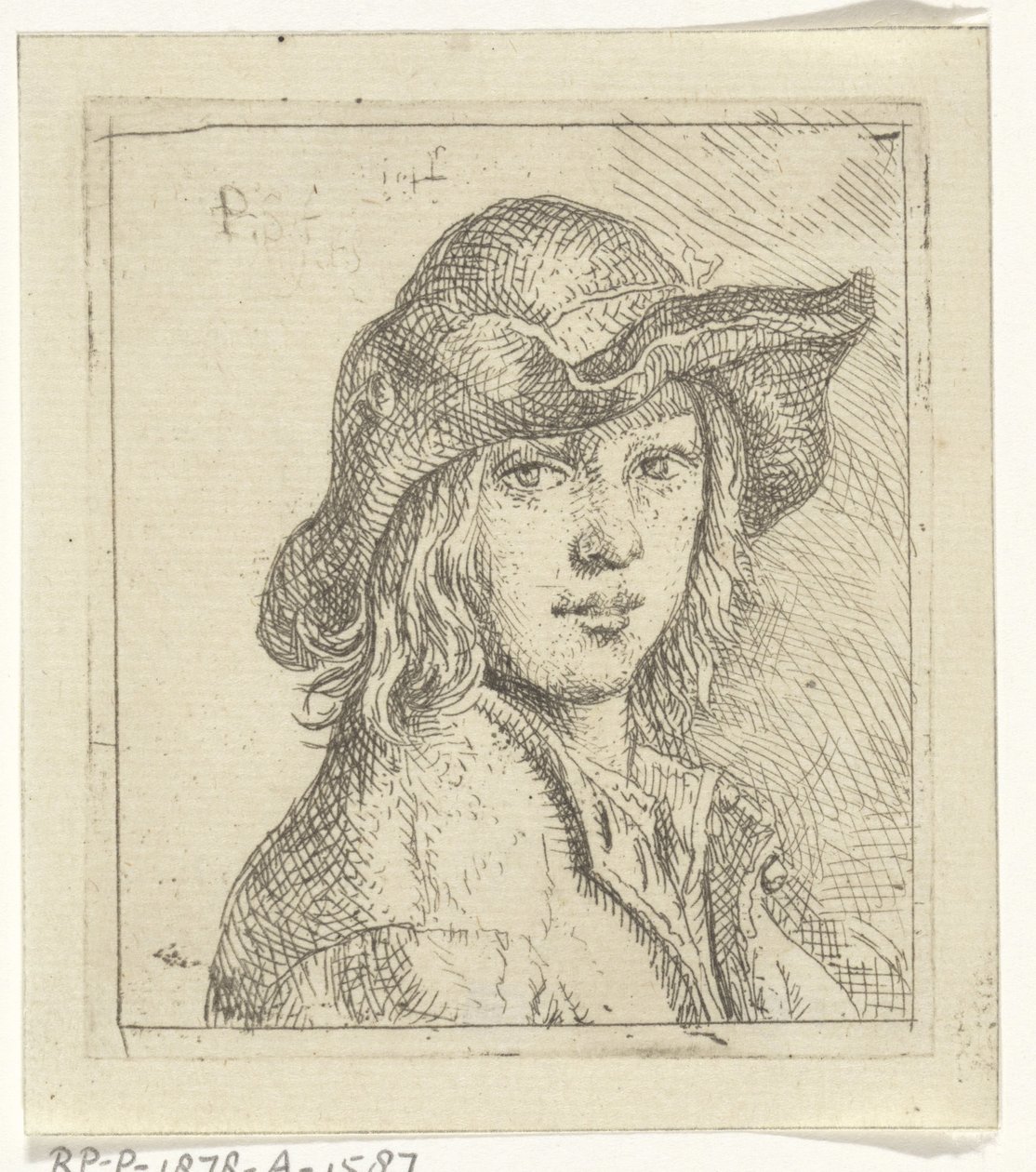 Busto de joven con sombrero de Peeter Snijers