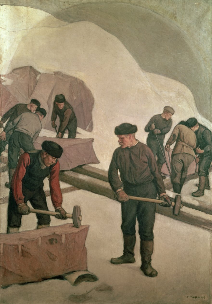 Rompedores de piedra, 1903 de Pekka Halonen