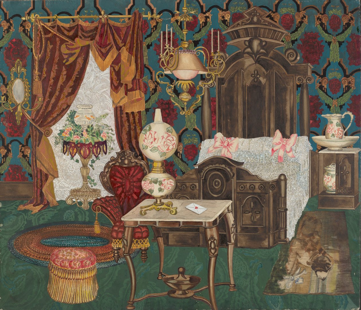 Dormitorio, 1882 de Perkins Harnly