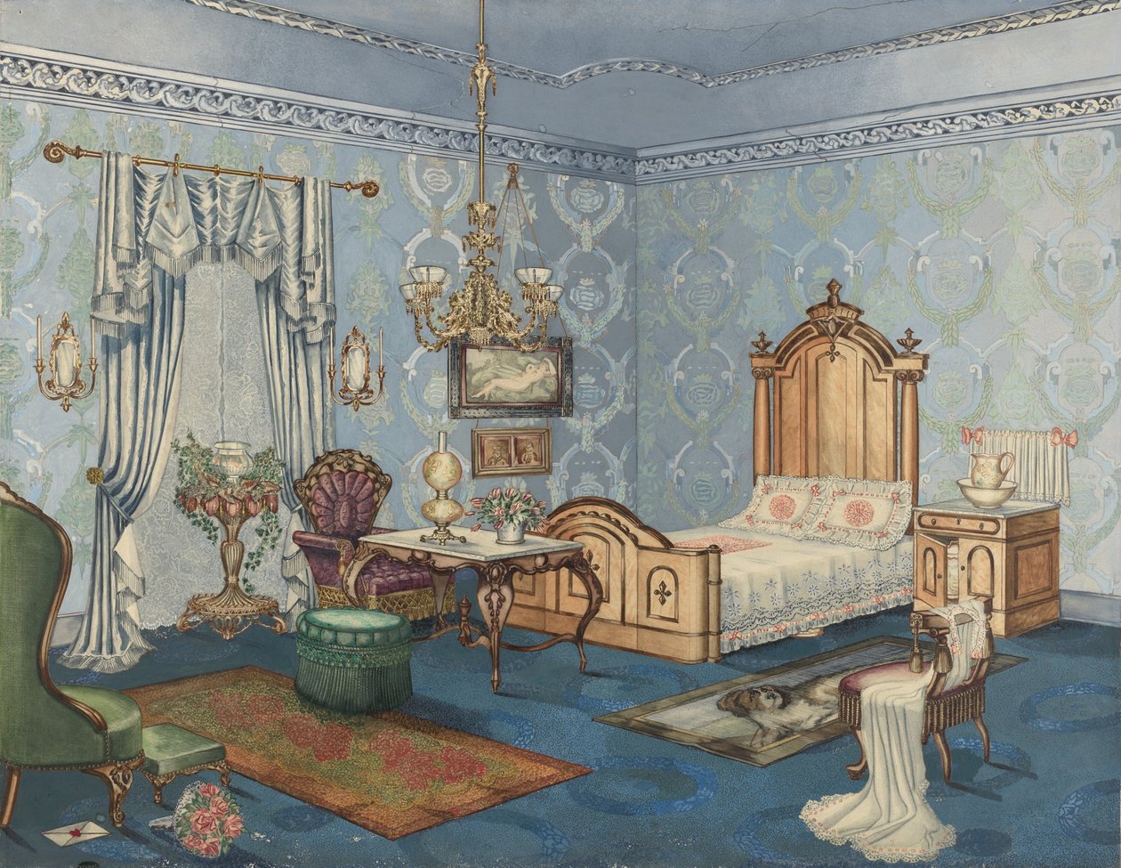 Dormitorio, 1882 de Perkins Harnly
