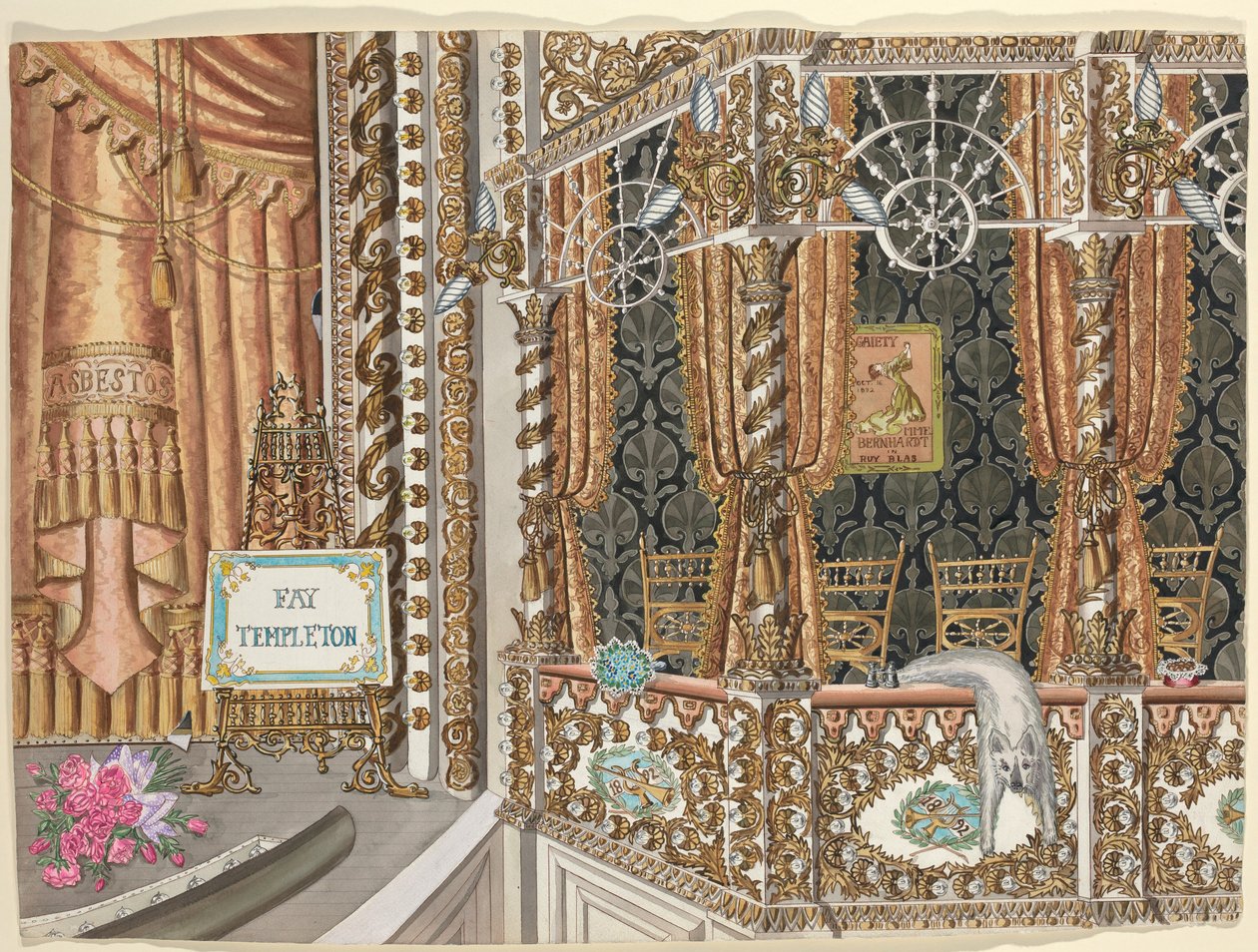 Palco de teatro, 1892 de Perkins Harnly
