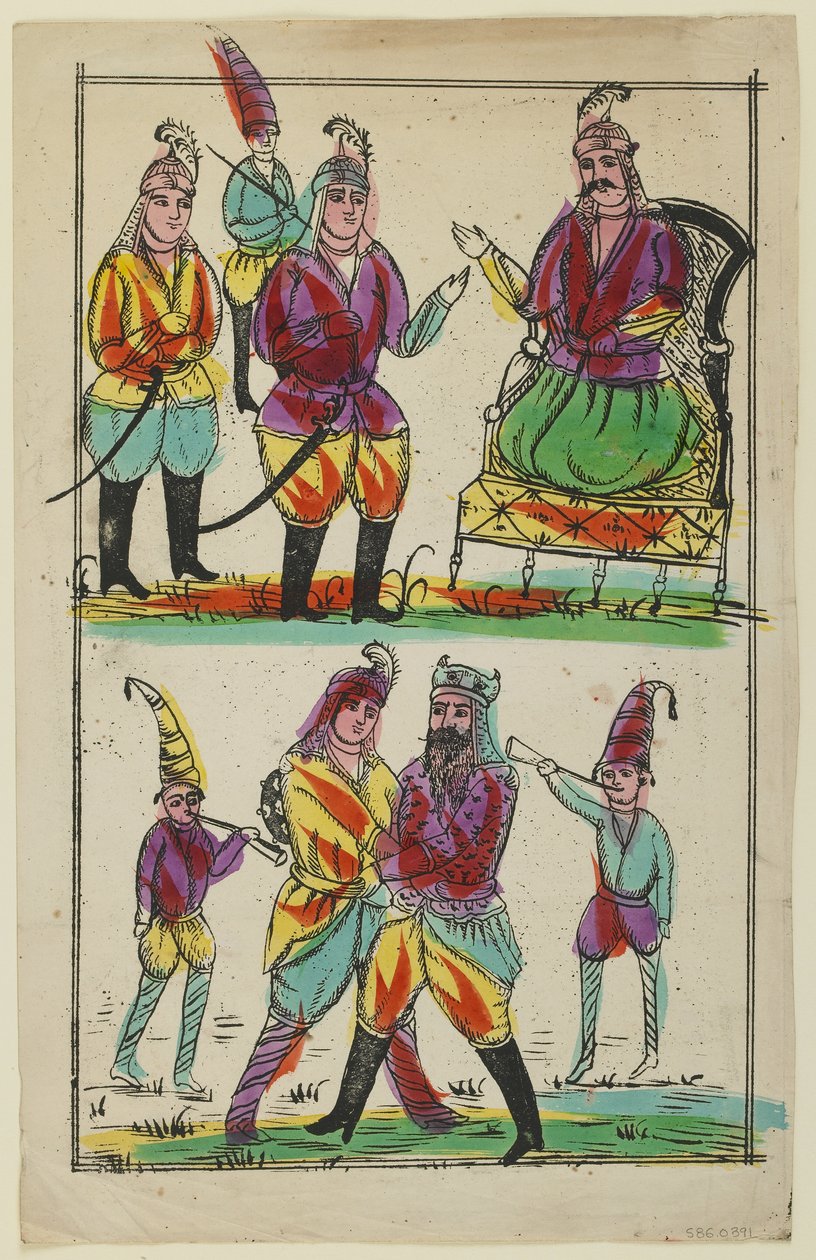 Escena del "Shahnama" de Persian School