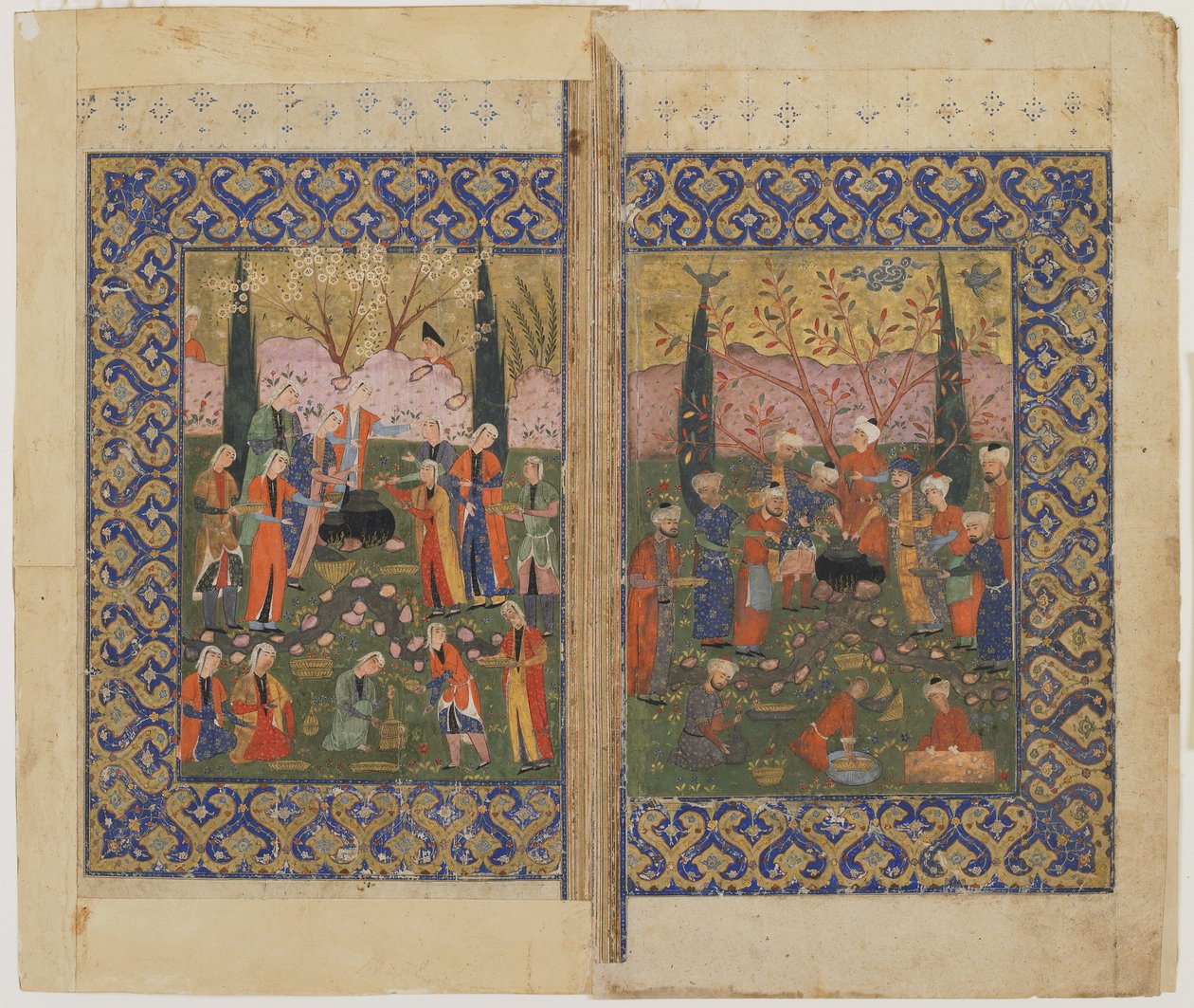 Un picnic en un jardín de Persian School