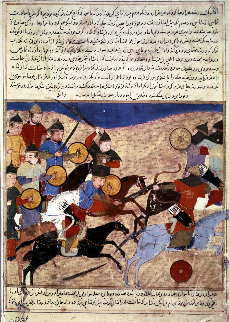 MONGOL Historia de: Guerreros mongoles de Persian School