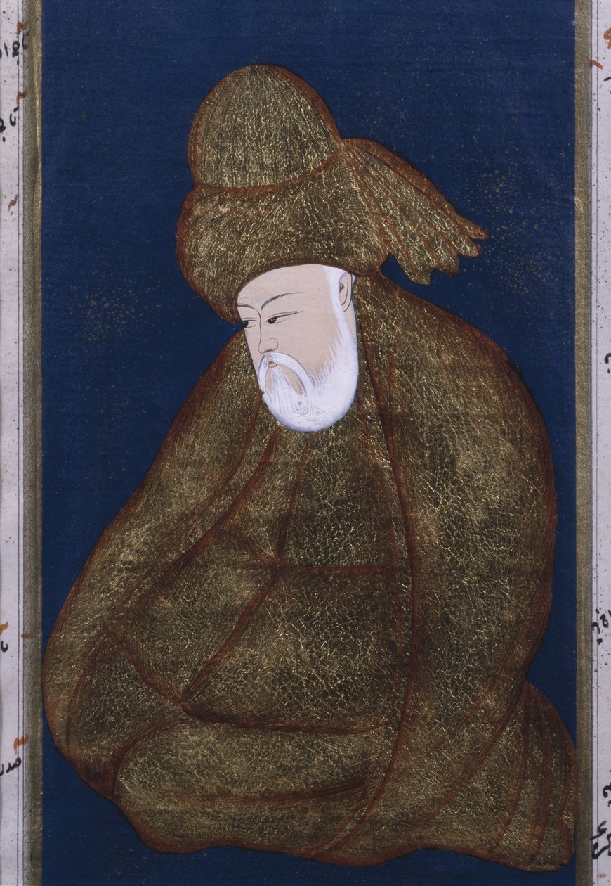 Omar Khayyam (oro sobre papel) de Persian School