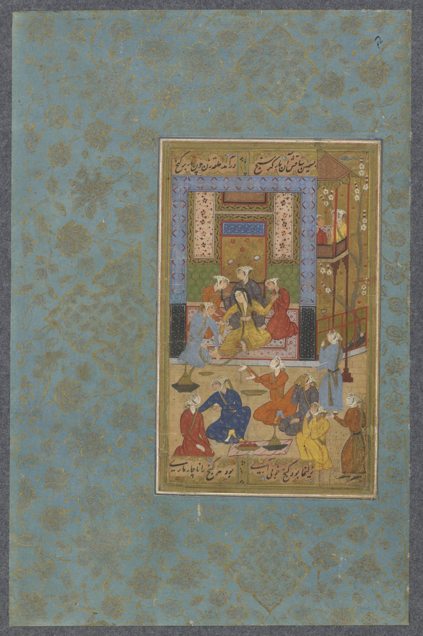 Zulaykha atada por la cadena dorada, c.1570-80 de Persian School