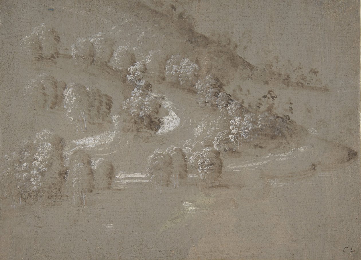 Paisaje recto, paisaje verso de Perugino