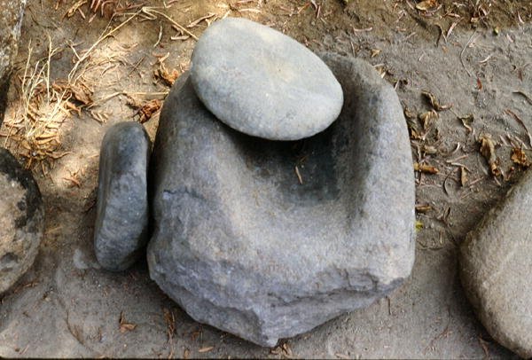 Piedra de moler maíz de Peruvian School