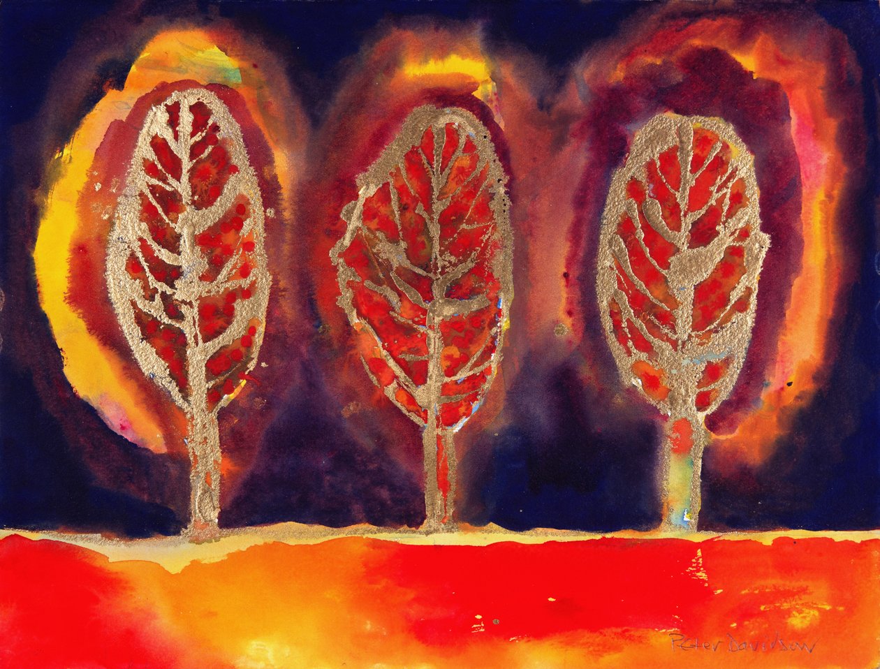 Árboles ardientes, 1996 de Peter Davidson