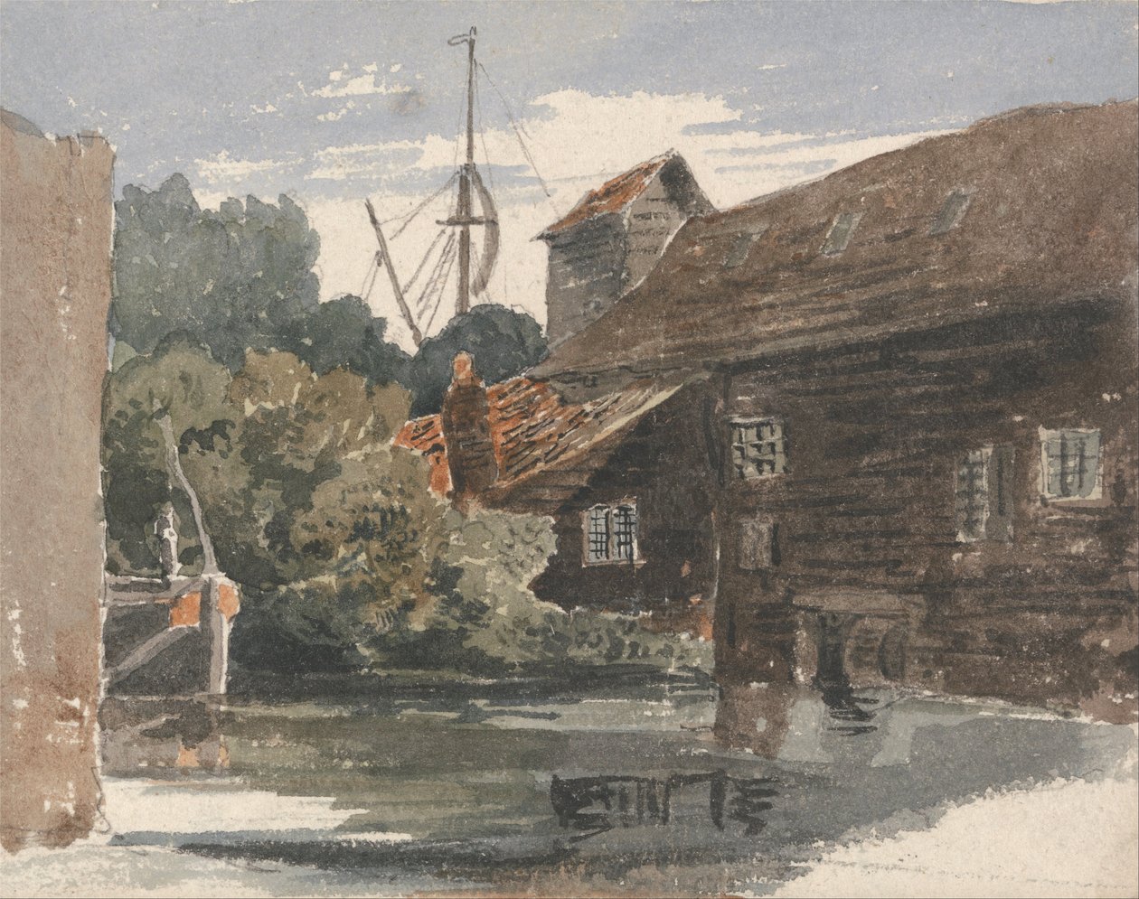 Molino en Teddington en el Támesis de Peter de Wint