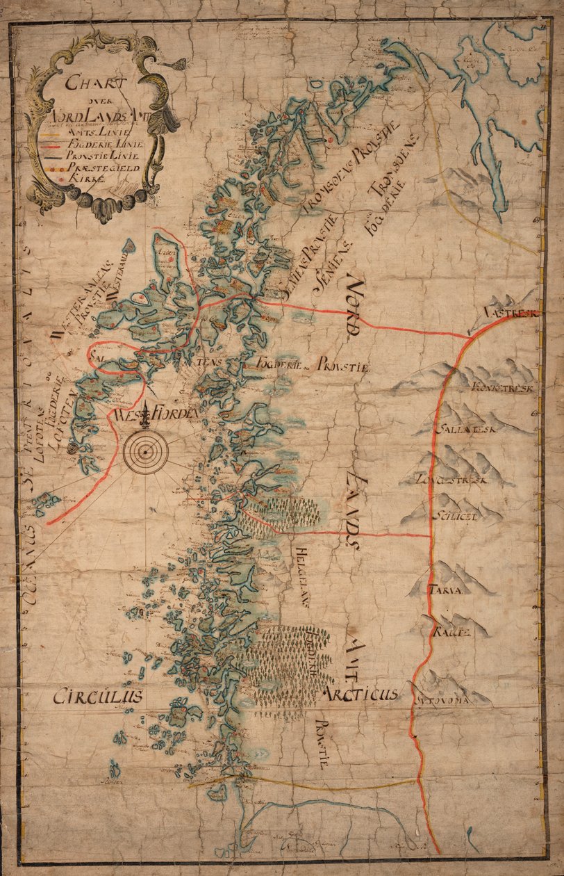 Mapa de Nordlands Amt de Peter Holm