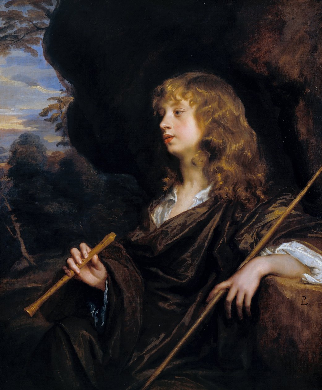 Un niño como pastor de Peter Lely