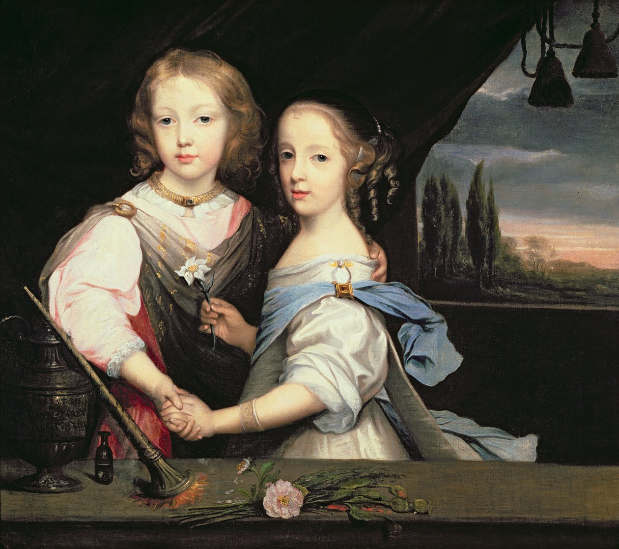 Retrato de Winston y Arabella (1648-1730) Churchill, hijos de Sir Winston Churchill de Peter Lely