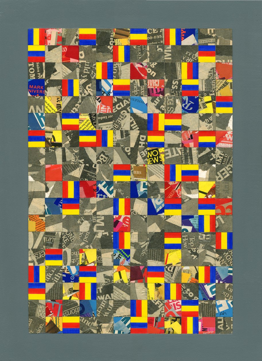 Tiempo...Orden...Caos. 1984, Collage de Peter McClure