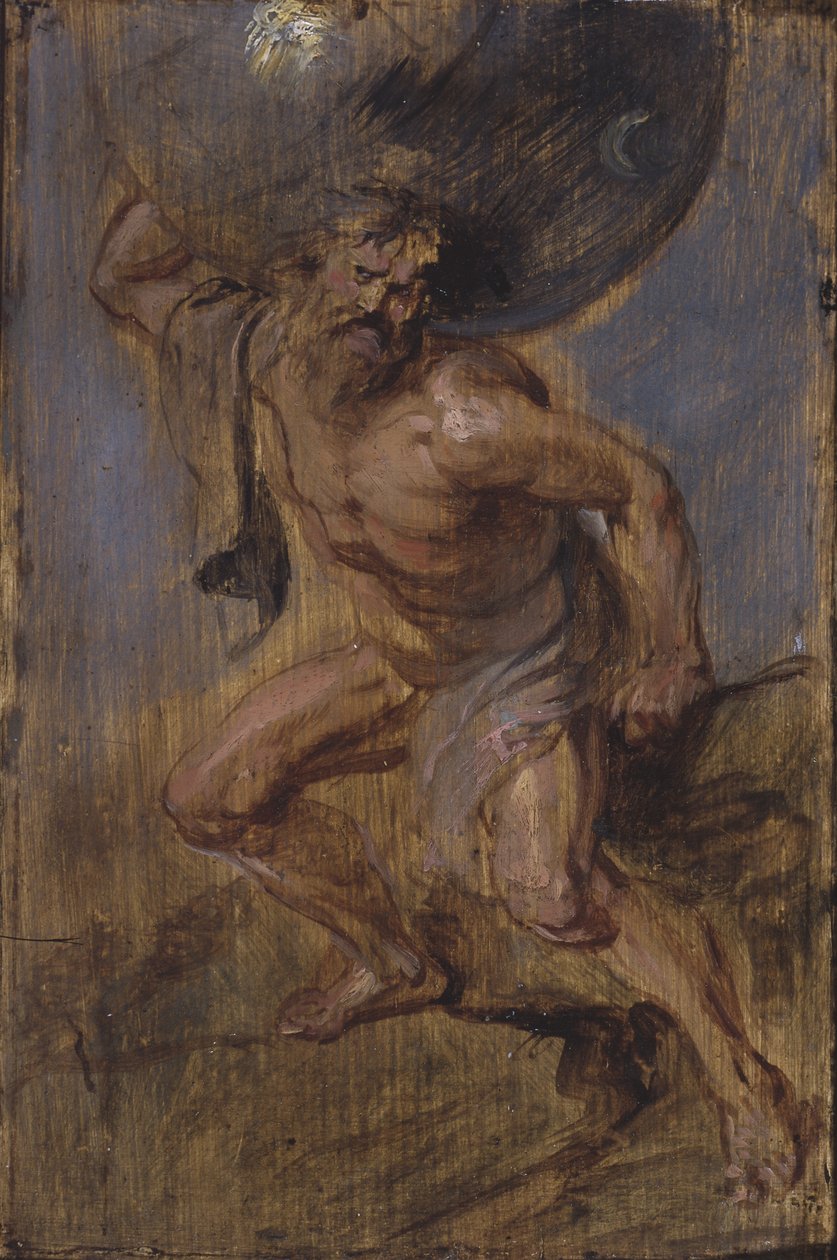 Atlas sosteniendo los cielos c.1637 de Peter Paul Rubens