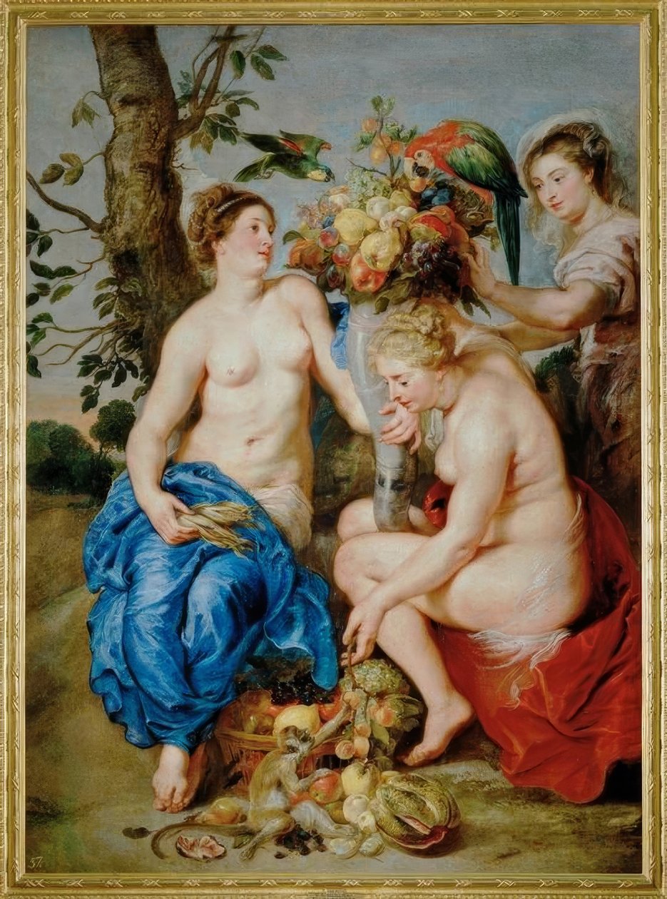 Ceres con dos ninfas de Peter Paul Rubens