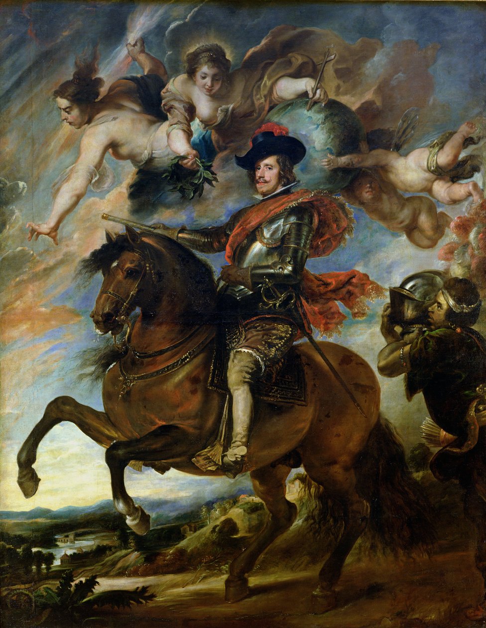 Retrato ecuestre del Rey Felipe IV de España (1605-65) c.1645 de Peter Paul Rubens