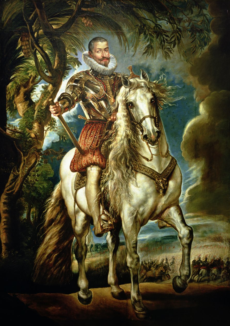 Retrato Ecuestre del Duque de Lerma (1553-1625) 1603 de Peter Paul Rubens