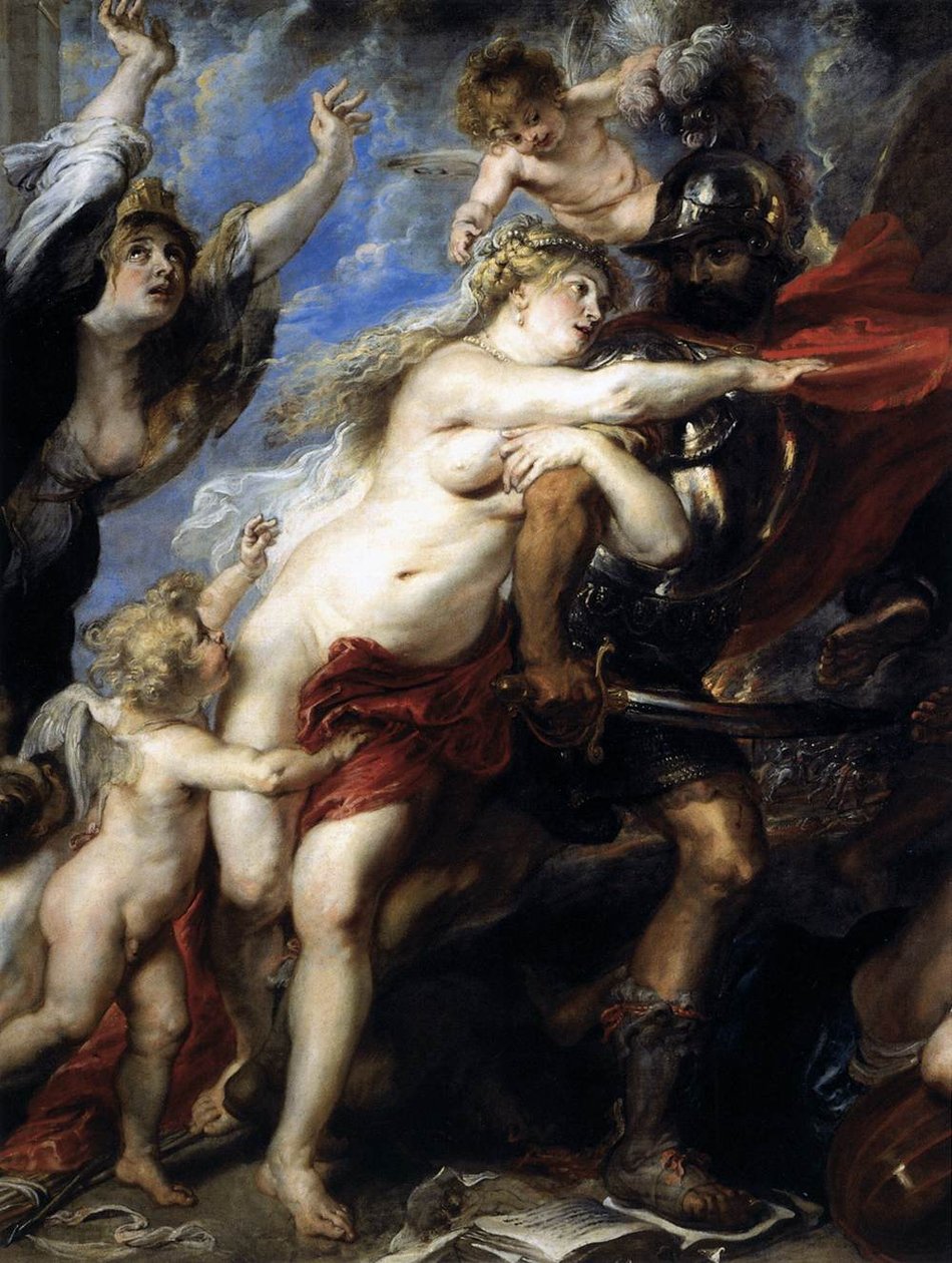 Las consecuencias de la guerra (detalle) de Peter Paul Rubens