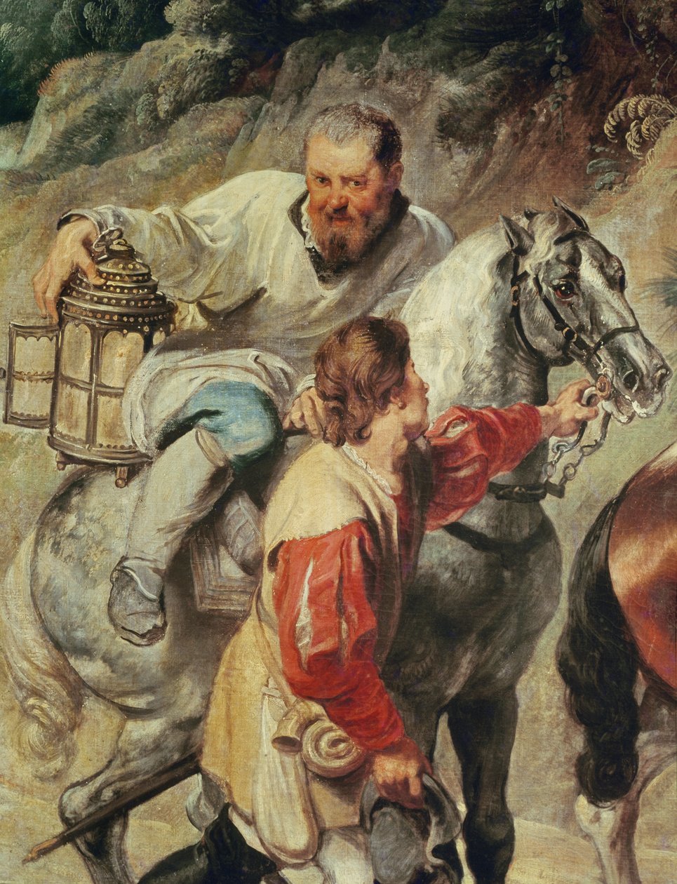 El sacristán acompañando al sacerdote llevando la eucaristía a un moribundo, antes de 1630 de Peter Paul Rubens