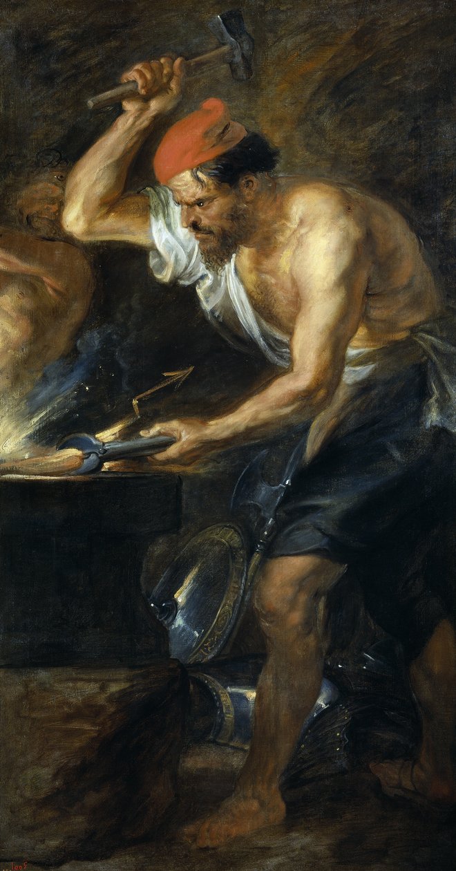 Vulcano forjando los rayos de Júpiter de Peter Paul Rubens