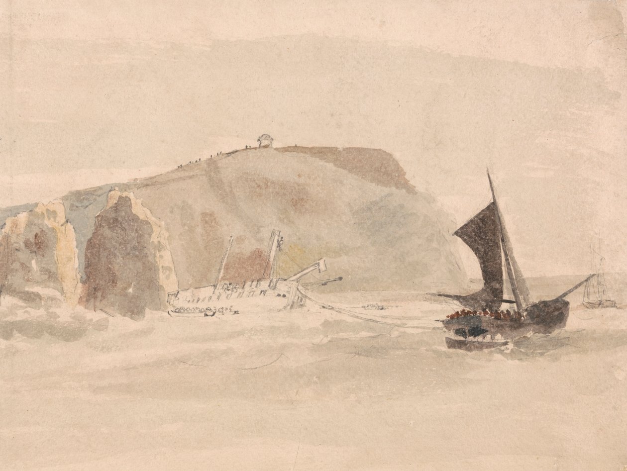 Naufragio frente a las Needles, Isla de Wight de Peter DeWint