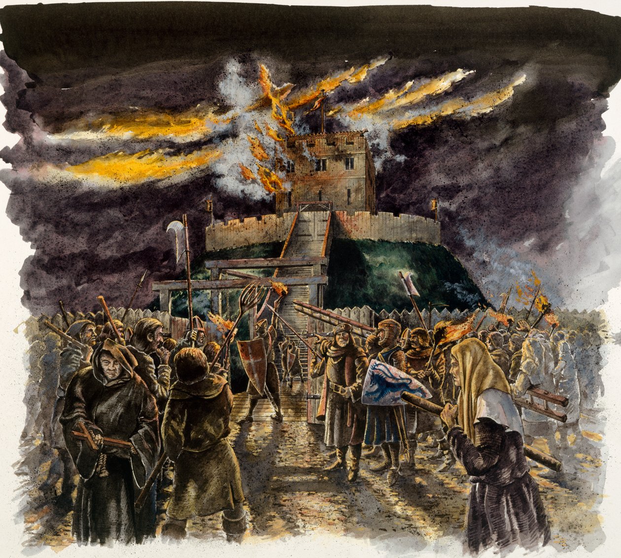 Torre de Clifford, 1190, c1990-2010 de Peter Dunn
