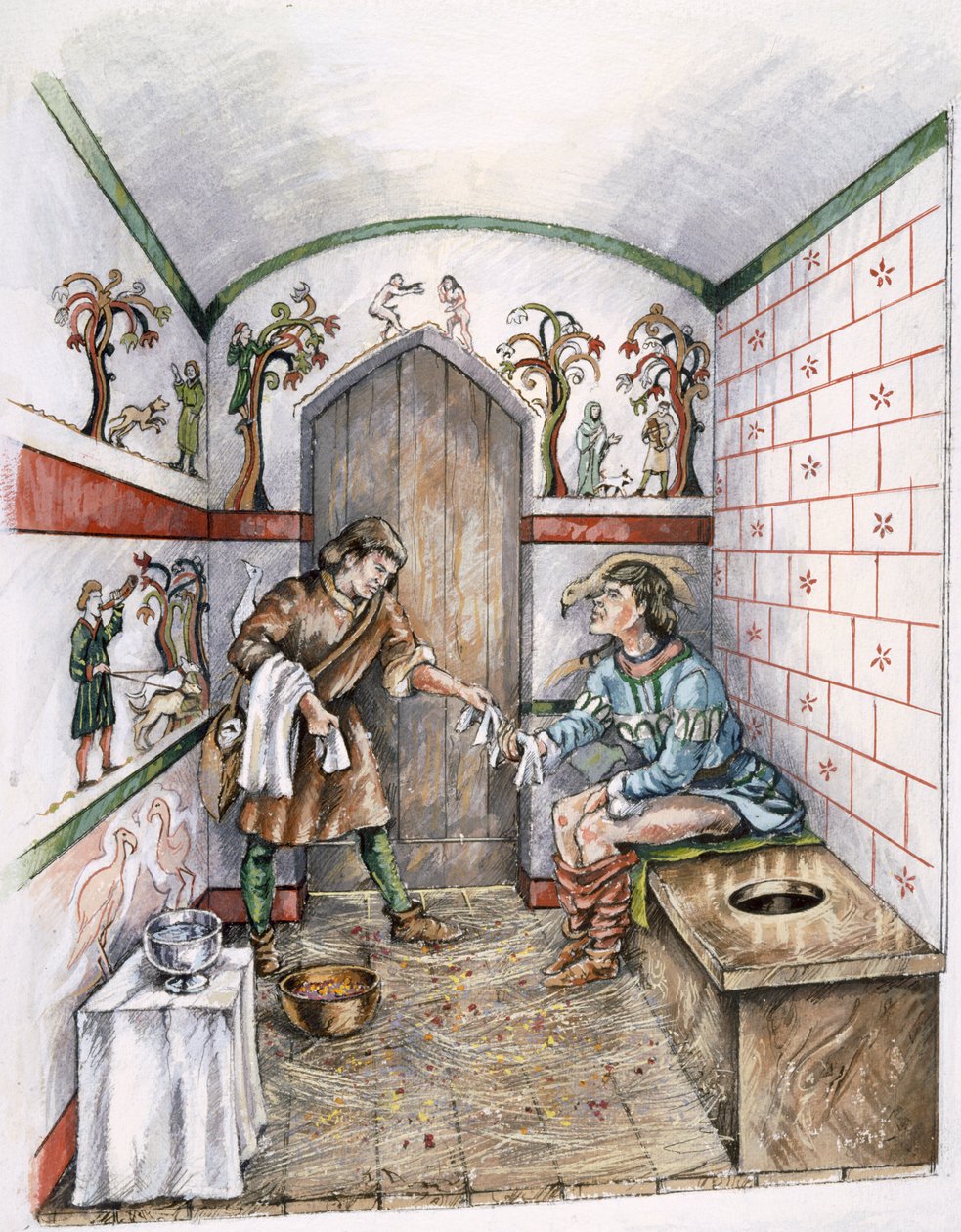 Letrina medieval, c1350, c1990-2010 de Peter Dunn